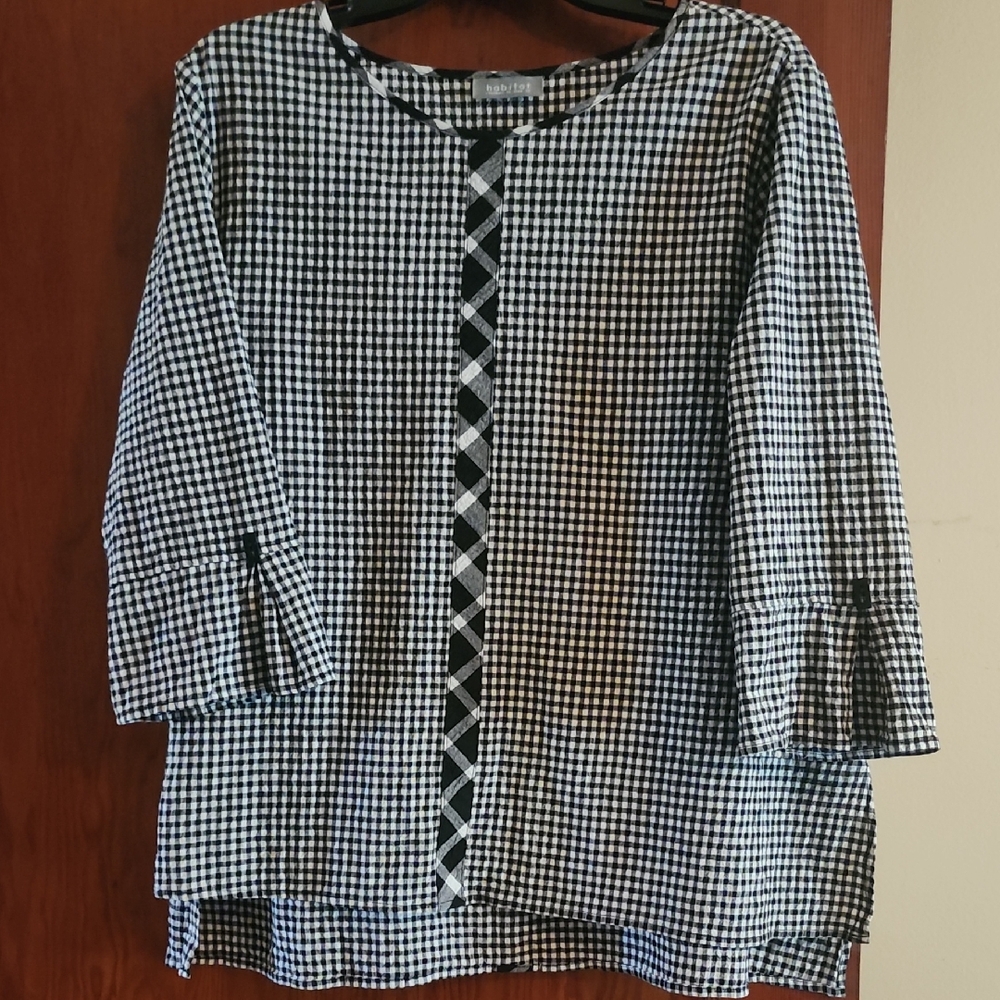 Habitat Monochrome Checkered Blouse